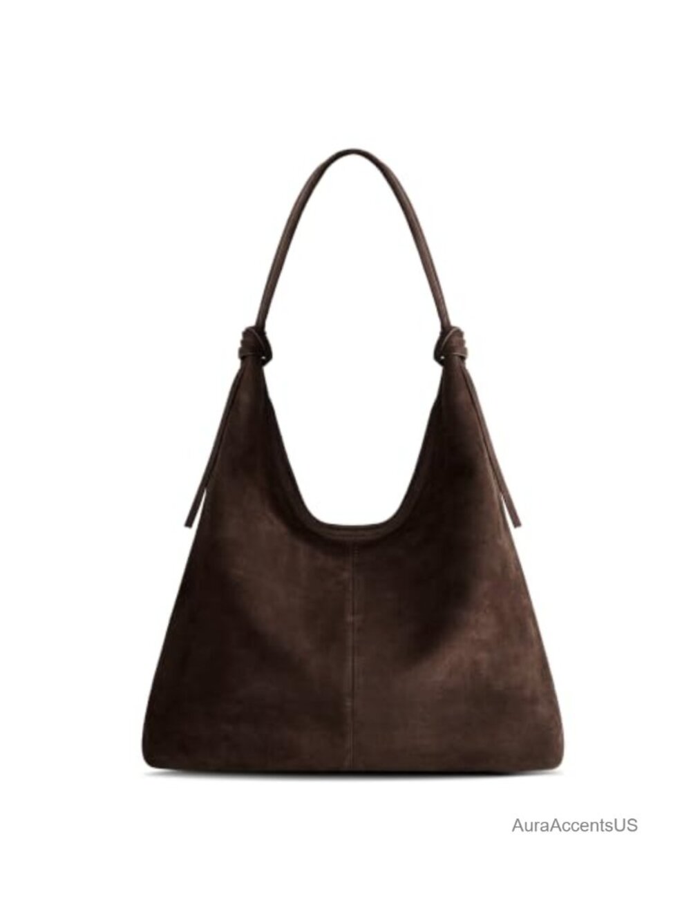 Genuine Leather Slouchy Hobo Purse Women Tassel Magnetic Closure Lightweight